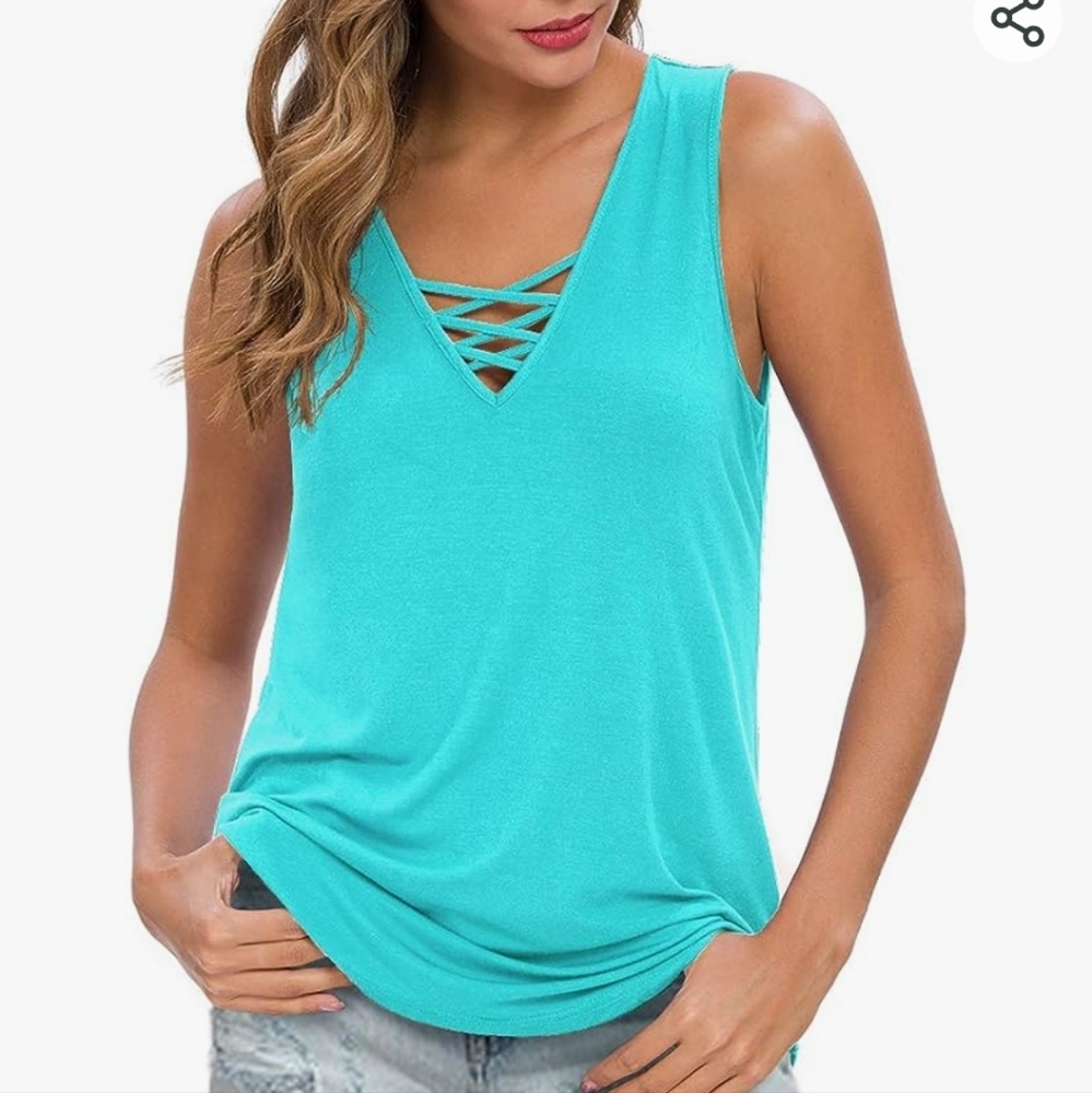 Sleeveless Criss Cross Top